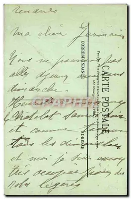 Deauville — El Jardín del Cercle y la Playa — LL. — 1906 — Reverso