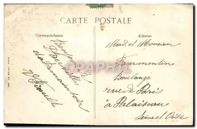 Deauville — Rue de l'Ecluse — G. Forestier Le Havre — Verso