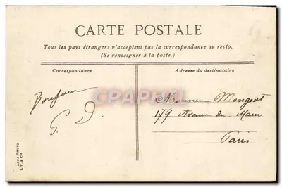 TROUVILLE - Salida del barco desde Havre — editor L.Y.&Ch. n°37 — Reverso