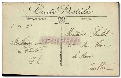 Trouville — Hôtel des Roches Noires — LL. n°33 — Verso
