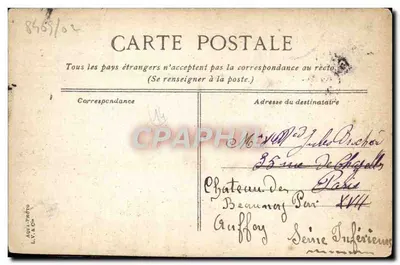 Trouville - O bote durante maré baixa — editor anônimo, n°15 — Verso