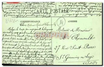 Trouville — A Praia e o Hotel de Paris — LL — Verso