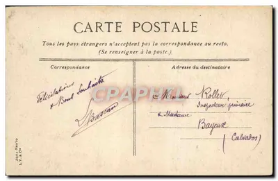 TROUVILLE — O barco em maré baixa — L.V. & Cie, n°15 — Verso