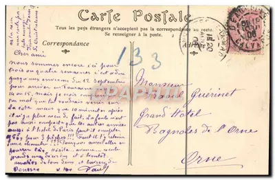 Trouville-sur-Mer — Le Bac de Deauville — éditeur Havre-Trouville, n° 166 — Verso