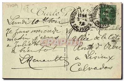 Trouville-Deauville — Il bac — Lévy Frères — Verso