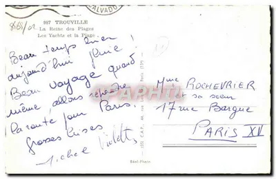 TROUVILLE — A Rainha das Praias — Réal-Foto — Verso