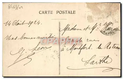 TROVLILE — Der Abfahrt des Dampfschiffes vom Havre — Éditeur Le Nèvre — Rückseite
