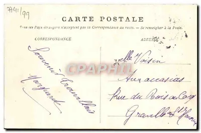 Trouville — Il Casinò — Editore non identificato, n° di serie 35 — Verso