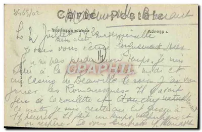 Trouville — Vista do Casino (Durville, arquiteto) — LL — Verso