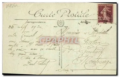 Trouville — El Casino visto desde el muelle — LL. n°96 — Reverso