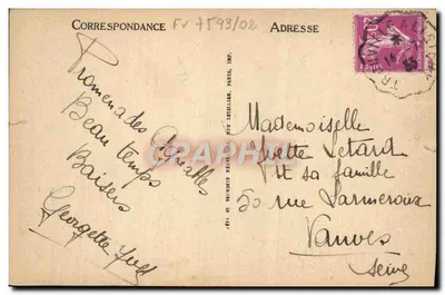 Trouville. La Reine des Plages. — La Cancanière et les Planches. — LL. — Éditeur LL. — N° 245 — Verso