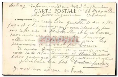 TROUVILLE — Saída do barco de salvamento em tempestade — Coleção Delâtre — Verso