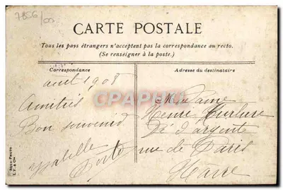 Trouville - Il casinò la sera - Editore L.T. & Cie, n°3 — Verso