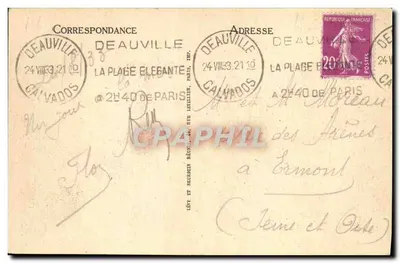 Trouville, A Rainha das Praias — O Casino e o Porto — LL — Verso