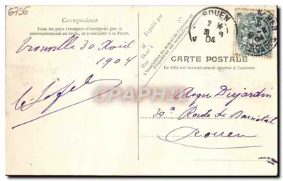 Trouville — Het Casino — Y.P. Parks, Nr. 35 — Achterkant