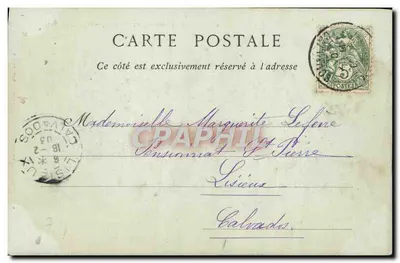 TROUVILLE-sur-MER — La Terrasse du Grand Salon — Librairie-Papeterie A. GRENTÉ, 10 Rue Pont-Mortain — Phot. LISIEUX — Verso
