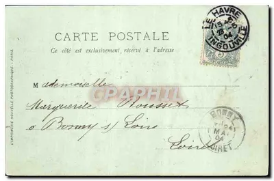 Trouville — O Casino Eden — LL. — Imprimerie Nouvelle Photographique, Paris — Verso