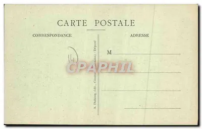 Marigny-sur-Mer (Calvados) — Een pad langs de klif — A. Dubosq, uitg., Calvados, n° 32 — Achterkant