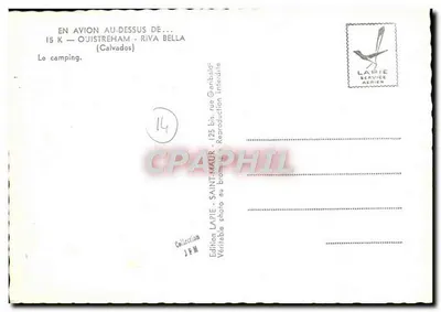 Camping de Ouistreham — Riva Bella — Edição Lapie — Verso