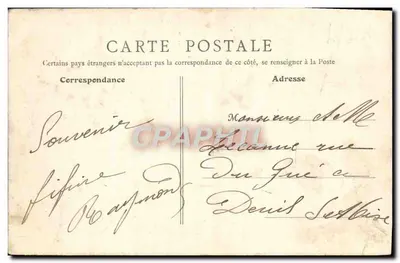 Ouistreham (Calvados) — Le Vieux Bassin — B. F., Paris — Verso