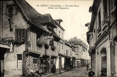 Orbec (Calvados) — Grande-Rua — Hotel da Esquadra
