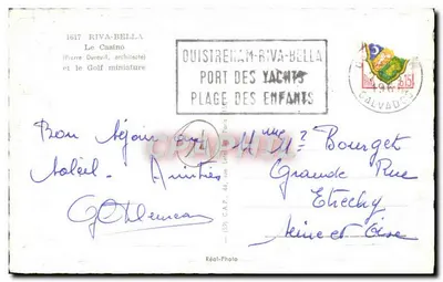 Casino de Ouistreham-Riva-Bella — Golfe em miniatura — editor C.A.P. n°1617 — Verso