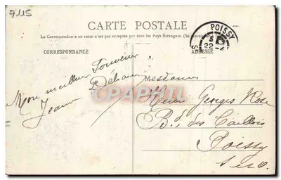 PONT-L'ÉVÈQUE — Ansicht vom Herbage des Hunières — R. Barbier, Verlag — Rückseite