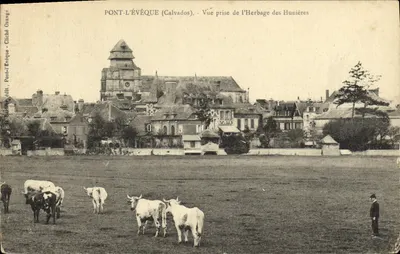PONT-L'ÉVÊQUE (Calvados) — Vista tirada do Herbage das Hunières — Cliché Laranja