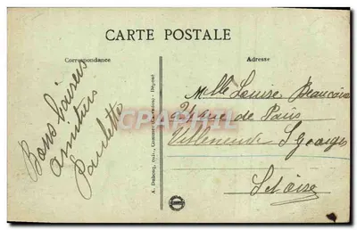 Port-en-Bessin — Durante la tempesta — A. Dubosti, Comme (Calvados) n°30 — Verso