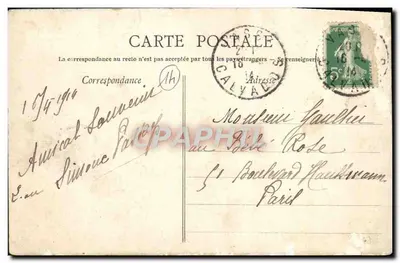 Dintorni di Condé-sur-Noireau — Castello di Pontécoulaunt — H. Fortin, litografia a Condé-sur-Noireau — Verso