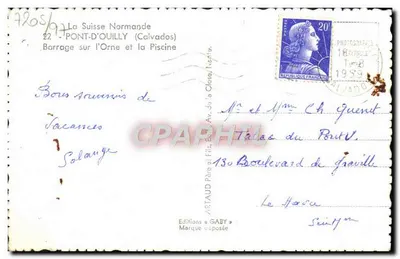 Pont-d'Ouilly — Zbiornik na Ornie i basen — Wydawnictwo Gaby — Rewers