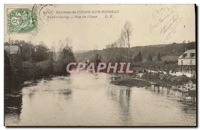 Font-d'Ouilly — Vista do rio Orne — Ao redor de Condé-sur-Noireau — G. F.