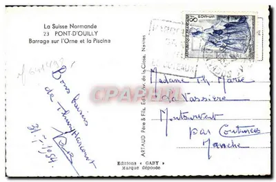 Zbiornik na Ornie i basen — Pont-d'Ouilly — Wydawnictwo Gaby — Rewers