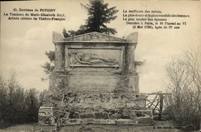 Túmulo de Marie-Elisabeth Joly — Environs de Potigny — E. Blot, editor, Paris