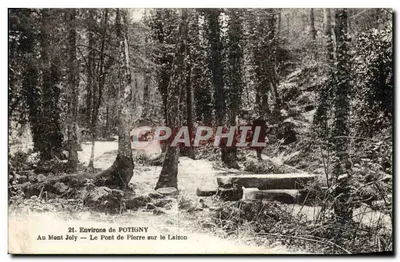 Arredores de POTIGNY — No Monte Joly — O Ponte de Pedra sobre o Laizon
