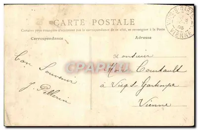 Saint-Aubin-sur-Mer (Calvados) — A Praia com maré alta — R. F., Paris, n°45 — Verso