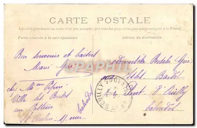 Saint-Aubin-sur-Mer — La Plage à marée basse — A. Telauny, n°5 — Verso