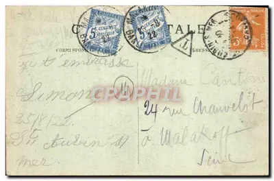 Saint-Aubin-sur-Mer — Efeitos de ondas — A. D. Launay, foto-editora — Verso
