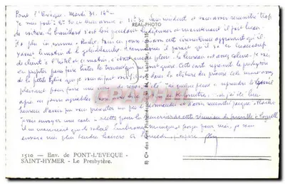Dom z ceglanym witrażem — Saint-Hymer — Cie des Arts Photographiques — Rewers
