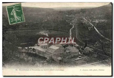Manufactura i panorama SAINT-RÉMY (Calvados) — C. Jeanne, wyd.-fot., Falaise
