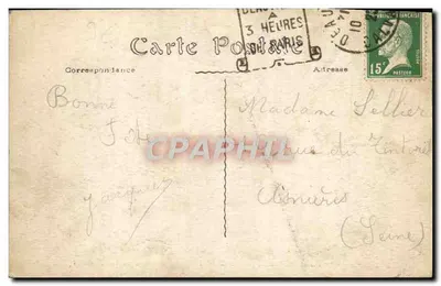 Camp de TOURGEVILLE perto de Deauville (Calvados) — Um dos Dortoirs — Associação Geral dos CAMPS de VACANCES — Verso