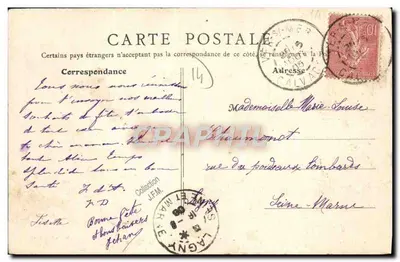 Ver-sur-Mer — Chalet św. Miodowca — B. F., Paryż, n°13 — Rewers