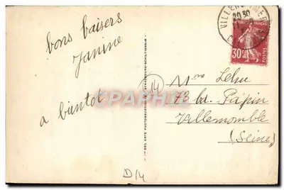 Villers-sur-Mer — Vista para a Praia — Strangnouc-Schiltigheim — Verso