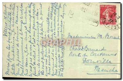 Villers-sur-Mer — A Digue e a Praia — editor anônimo, n° 65 — Verso