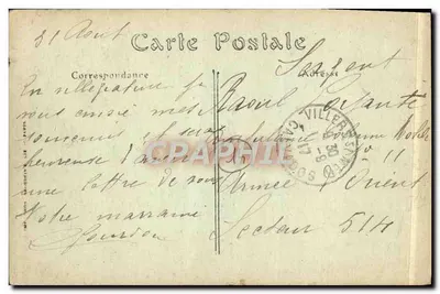 Villers-sur-Mer — A Dique em um Dia de Tempestade — ND. Fot. — Verso