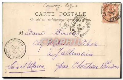 Villers-sur-Mer — Hôtel des Herbages avec promenade et chevaux — éditeur B.P. D. (imprimé sur la carte) — Verso