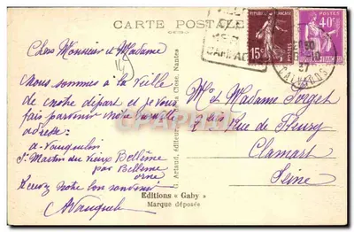 Villers-sur-Mer — Hotel-Restaurante del « Petit-Duc » — Saby — Reverso