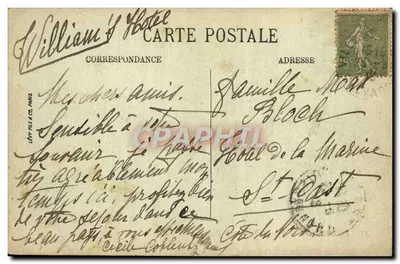 Villers-sur-Mer — Crianças na Praia — LL. — Verso