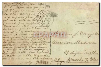 Villers-sur-Mer - A Praia — editor desconhecido, n° 32 — Verso