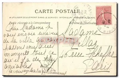 Villers-sur-Mer — Villas da Costa — C.P.A. n°36 — Verso
